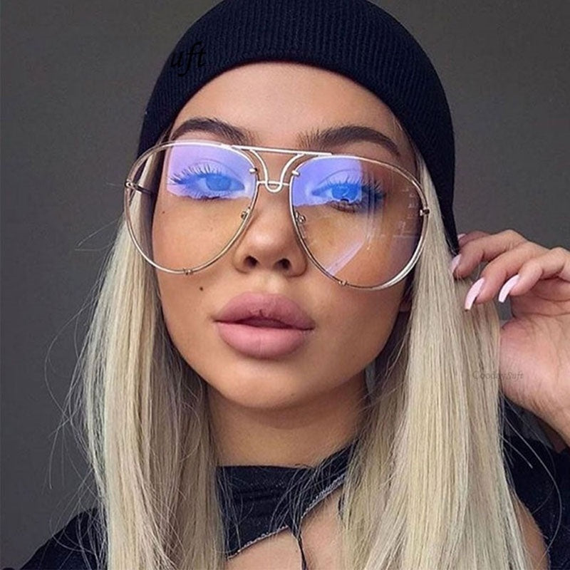 Women's Fashion Lens Sunglasses Gradient Color