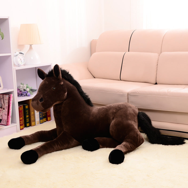 Children's plush toy horse doll