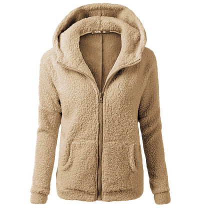 Women's Fashion Jacket Hooded Sweater Sweater