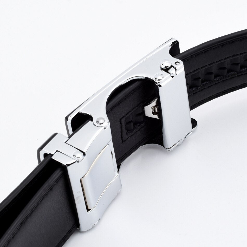 Business belt automatic buckle belt