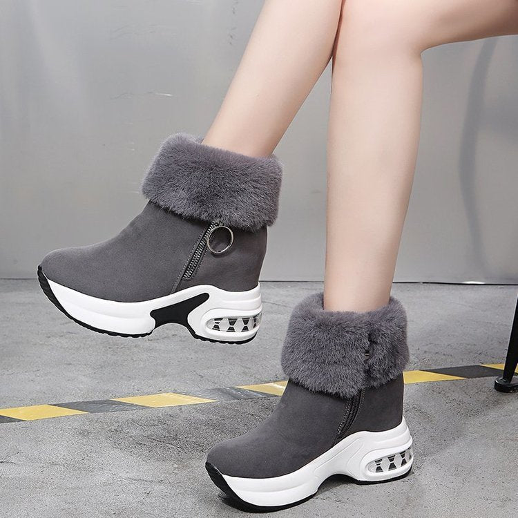 New short tube Mid Heel women's boots in winter