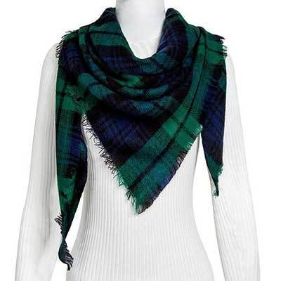 esign Women Triangles Scarf Long Scarves Shawl Autumn Winter