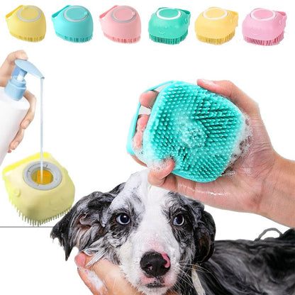 Pet shower brush dog massage brush pet massage glove cat grooming brush pet product bathing tool