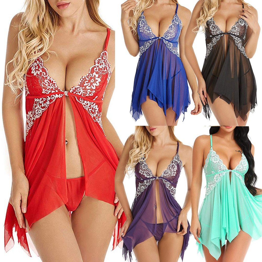 Erotic lingerie fun pajamas dress