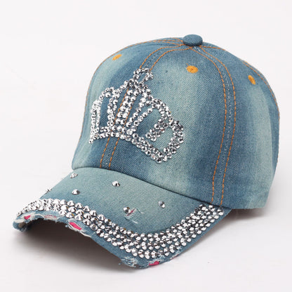 Casual personality diamond baseball cap