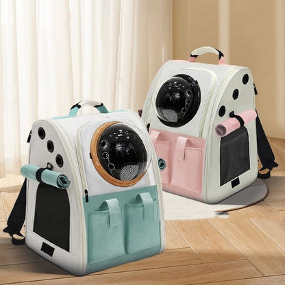 Backpack For Going Out Backpack Foldable Space Capsule Cute Pet