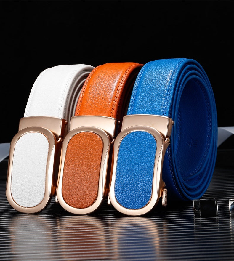 Men's Artificial Leather Comfort Click Belt