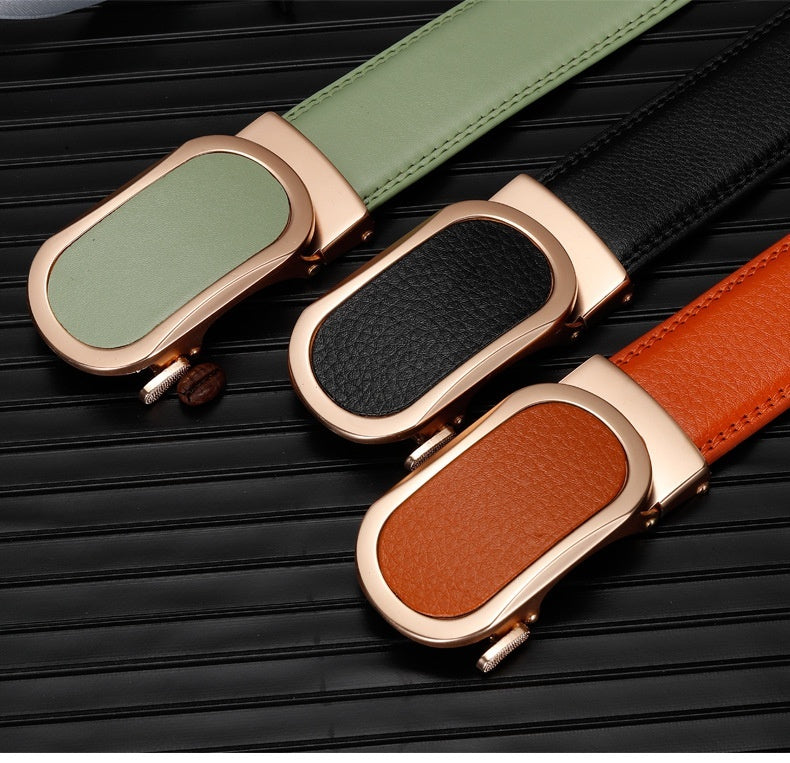 Men's Artificial Leather Comfort Click Belt