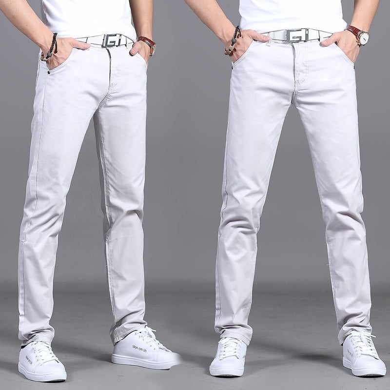 Men's Mid-Rise Straight Casual Pants