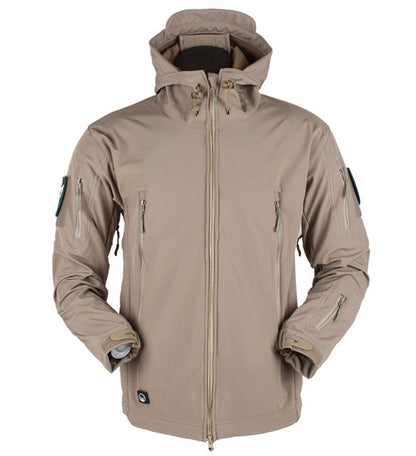 Soft Shell Jacket Men Windproof Hooded Jacket