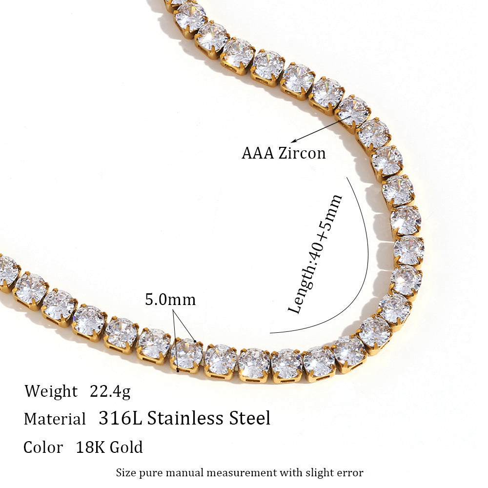 Stainless Steel Fashion Simple Bracelet Necklace Ornament