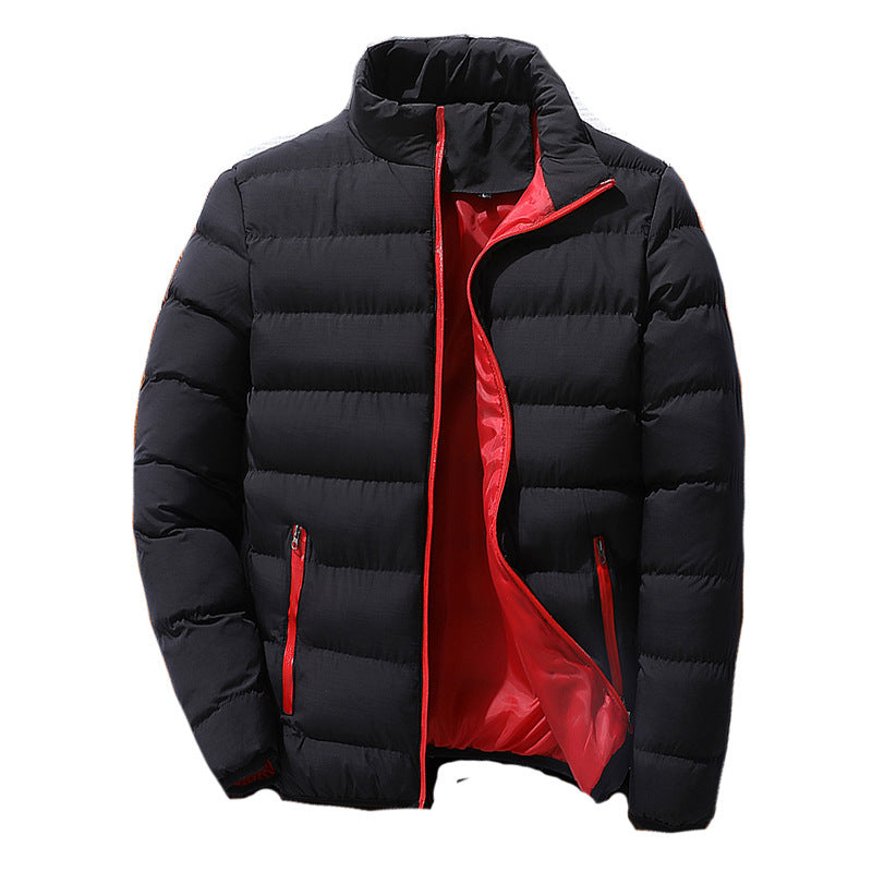 Stand collar cardigan padded jacket