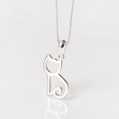 sweet cat necklace simple necklace