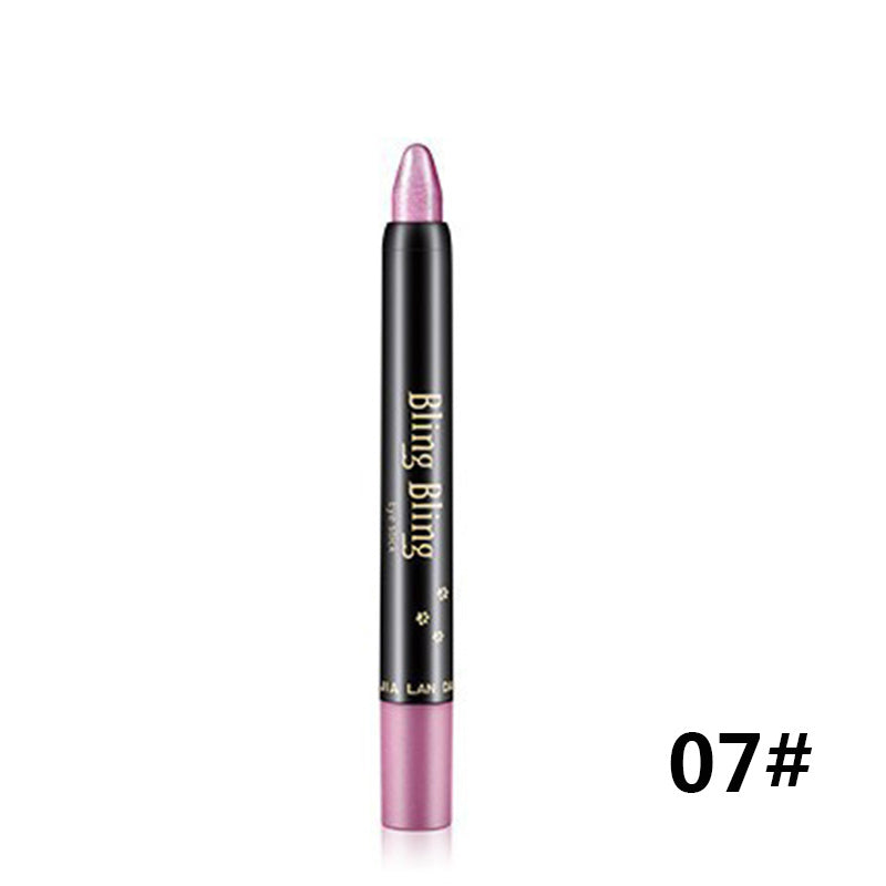 Pearlescent Silkworm Eyeshadow Pen Lasting Waterproof And Not Blooming Shiny Pearlescent Gel Pen 15 Color Eye Shadow Pen