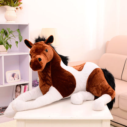 Children's plush toy horse doll