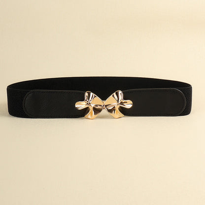 Alloy Buckle Elastic Belt