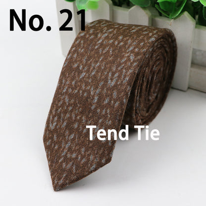 Men's Tie New Ultra-narrow Wool Elegant Atmosphere