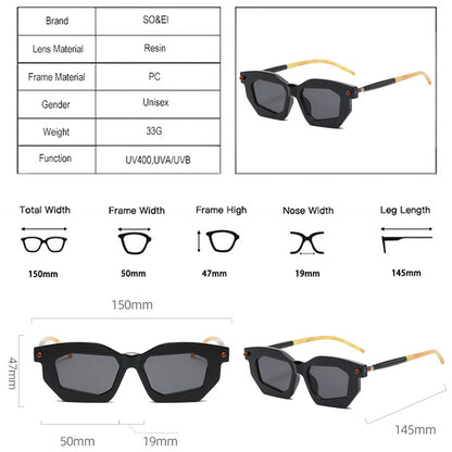 Personalized Sunglasses Retro Style Small Frame Sun