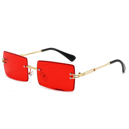 Men And Women Fashion Simple Frameless Sunglasses