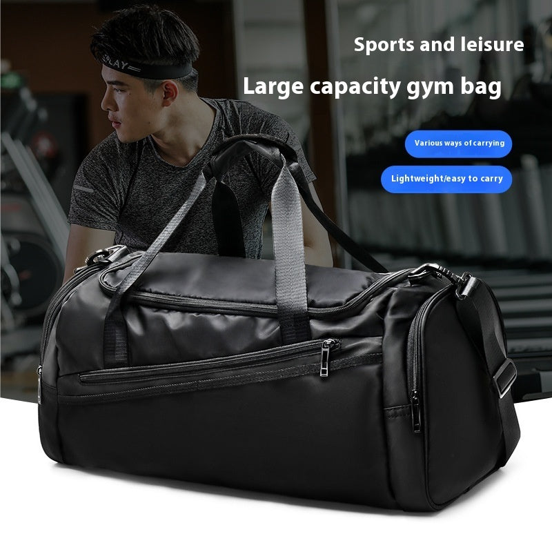 Men's Large Capacity Travel Dry Wet Separation Fitness Sports Training Portable Messenger Bag