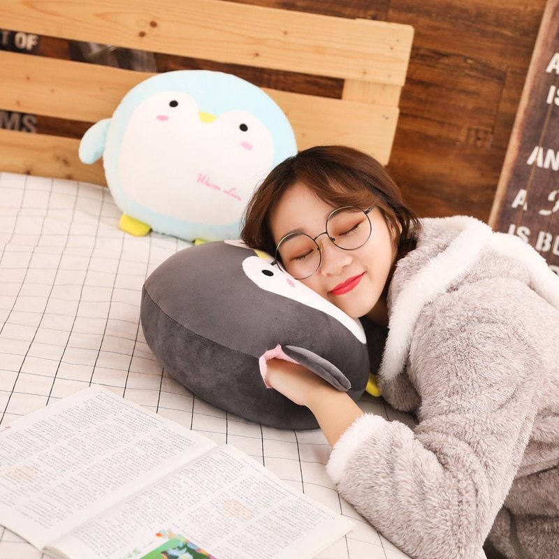 Cute Cartoon Plush Animal Hand Warmer Pillow