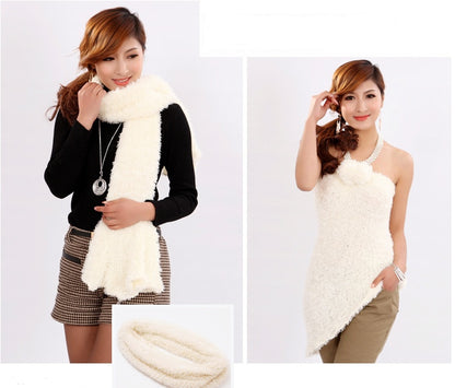 Bamboo fiber magic variety scarf autumn and winter Korean version of the female wool scarf multi-function shawl