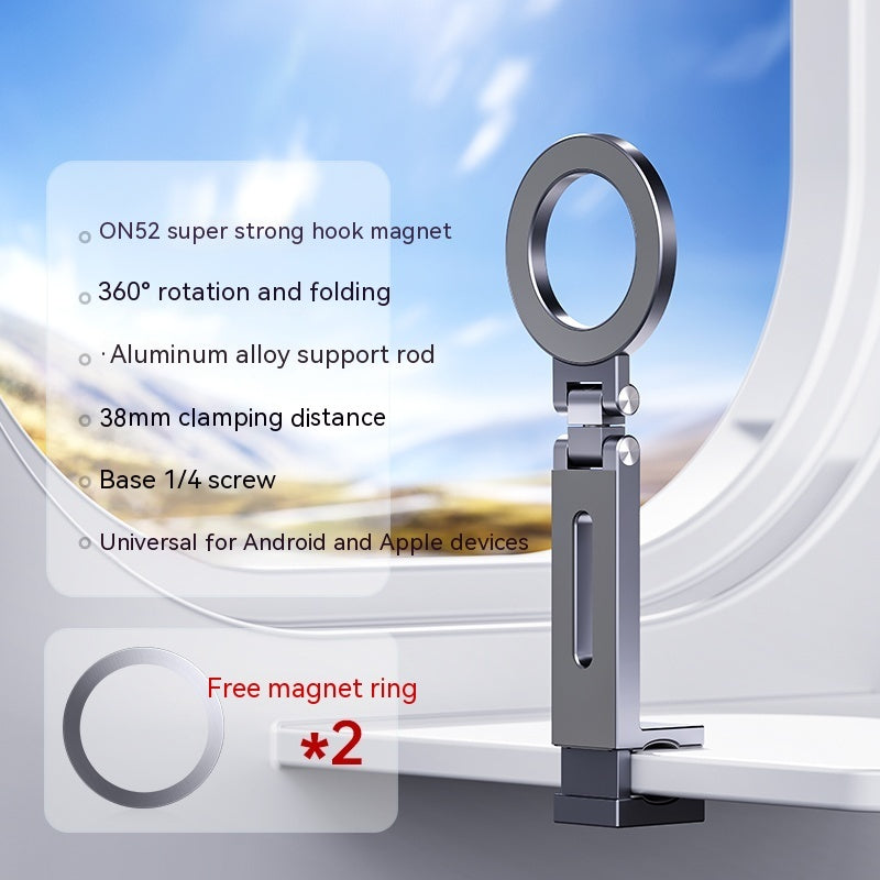 360-degree Rotating Folding Travel Mobile Phone Magnetic Bracket