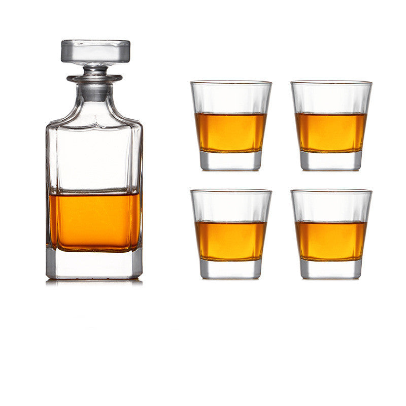 Lead-free crystal glass whisky glass set