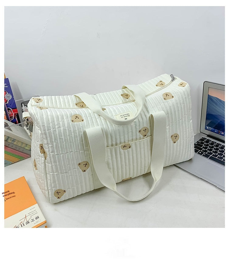 Large Capacity Mummy Storage Bag Shoulder Embroidery