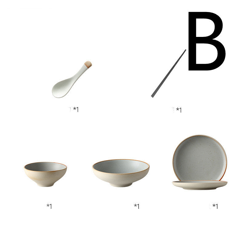 Japanese Ceramic Plate, Dish Plate And Tableware Set