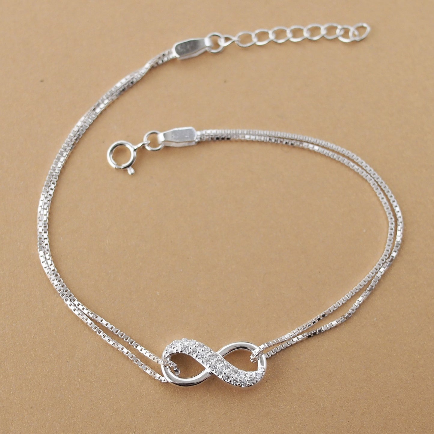 Infinite Silver Lucky Bracelet