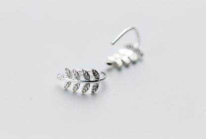 Leaf  short earrings