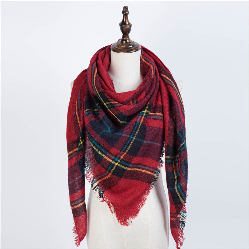 esign Women Triangles Scarf Long Scarves Shawl Autumn Winter