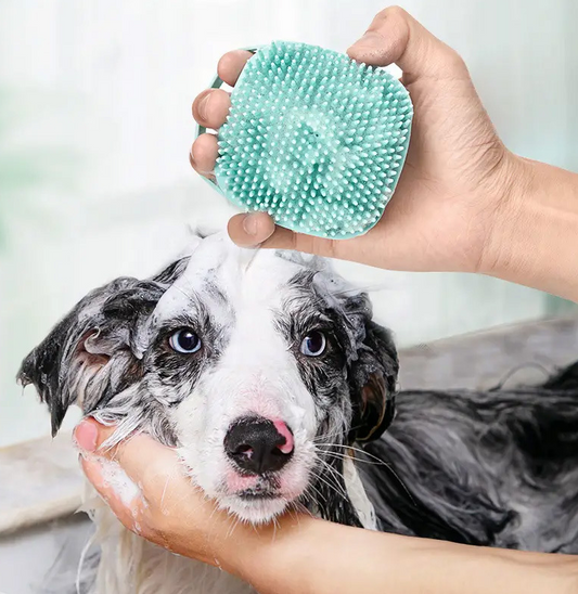 Pet shower brush dog massage brush pet massage glove cat grooming brush pet product bathing tool