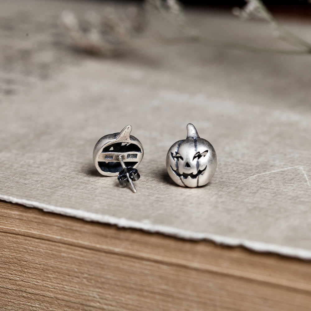 Halloween Pumpkin Head Stud Earrings