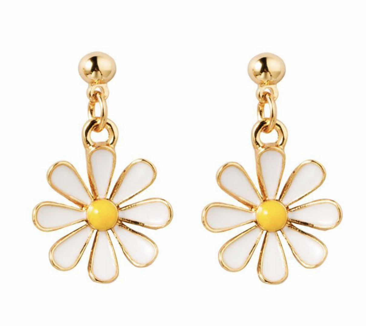 Temperament Little Daisy Earrings Korea Sweet Petal Flower Earrings