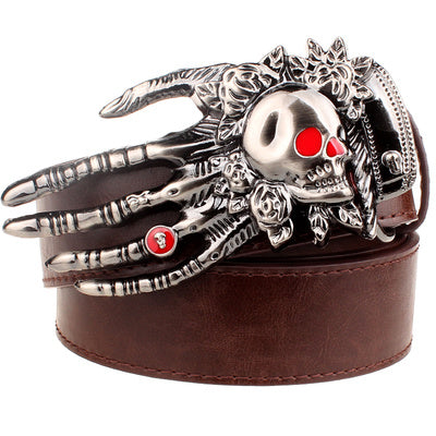 Skull big head claw belt fashion