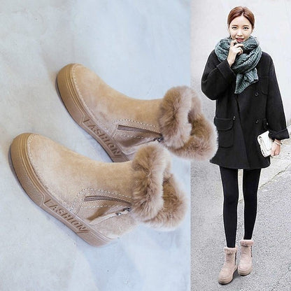 Winter Students Warm Plush Women's Cotton Shoes