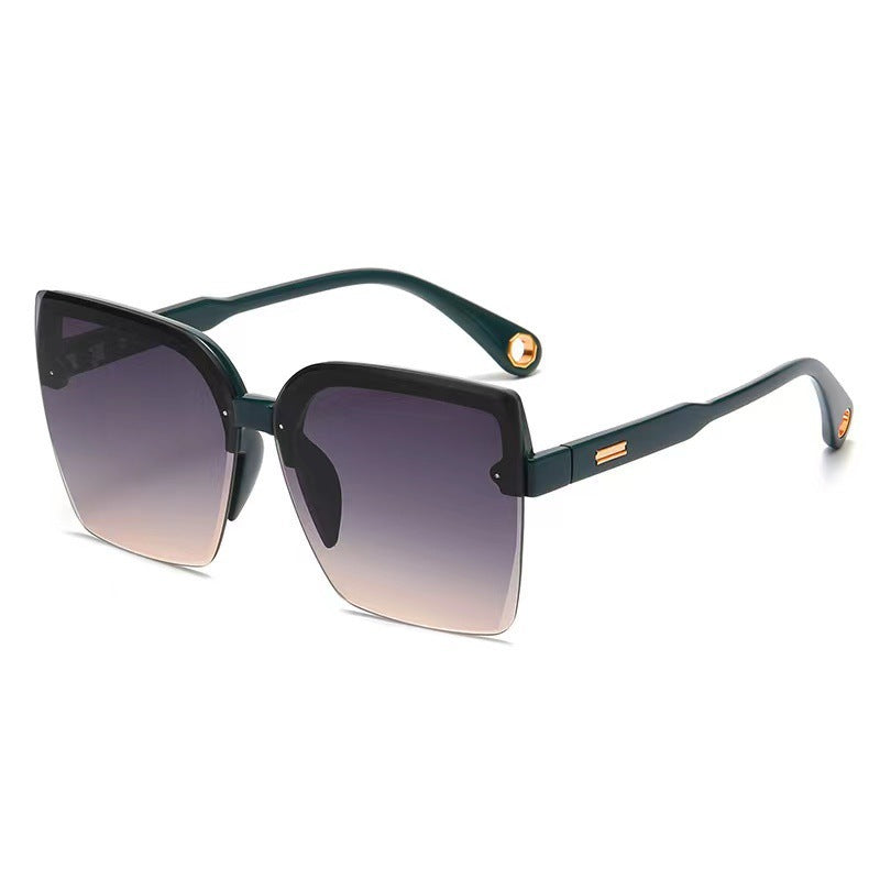 Europe And The United States Street Shot Ins Wind Big Square Sunglasses