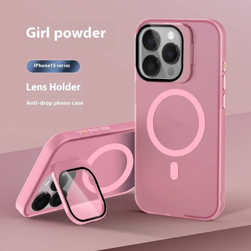 Lens Bracket Magnetic Drop-resistant Phone Case