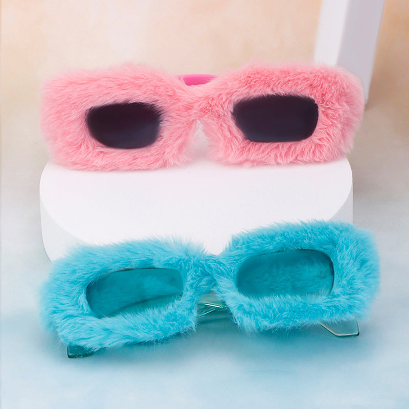 Plush Square Sunglasses For Women All Inclusive Sunglasses For Women In Winter