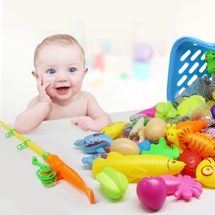 Baby Bathing, Playing And Fishing Toy Set