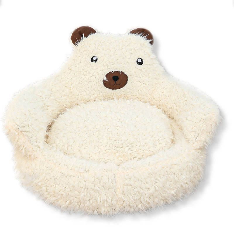 New Winter Cute Alpaca Cat Bed House Nest Warm Comfortable Pet Products Bottom Non-slip Bed For Dog Dog Bed Pet Mats Pads