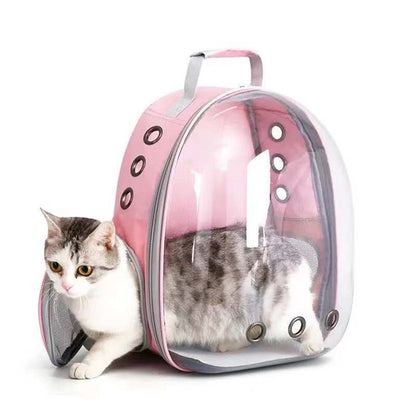 Transparent shell pet bag new fashion trend large capacity space cover cat bag panoramic dog backpack