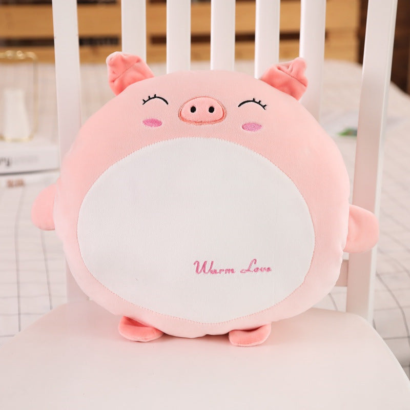 Cute Cartoon Plush Animal Hand Warmer Pillow