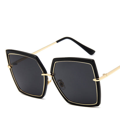 Reflective metal men and women retro sunglasses