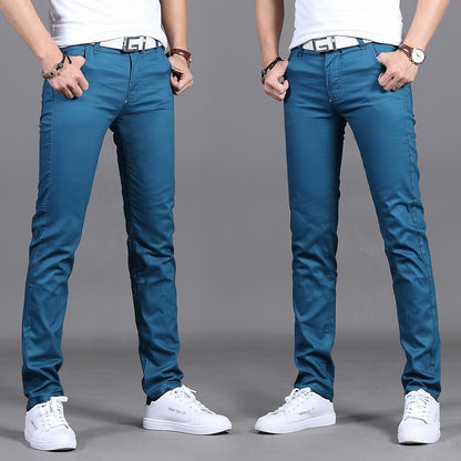 Men's Mid-Rise Straight Casual Pants