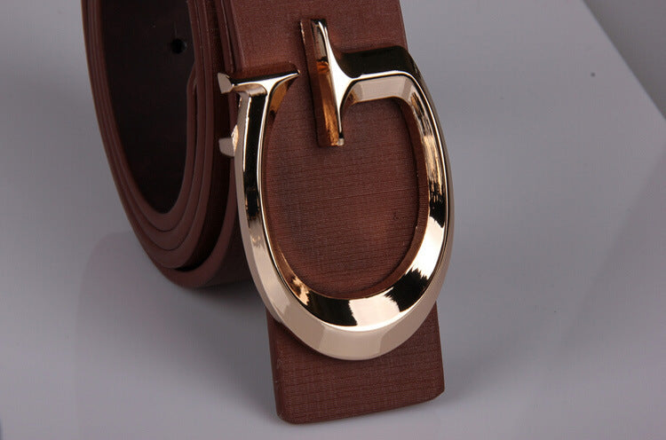 Casual Fashion Men's And Women's Alloy Belt With Jersey Buckle