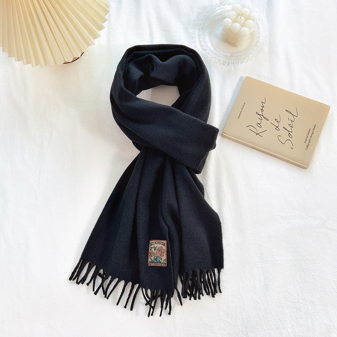 Women's Korean-style All-match Monochrome Scarf