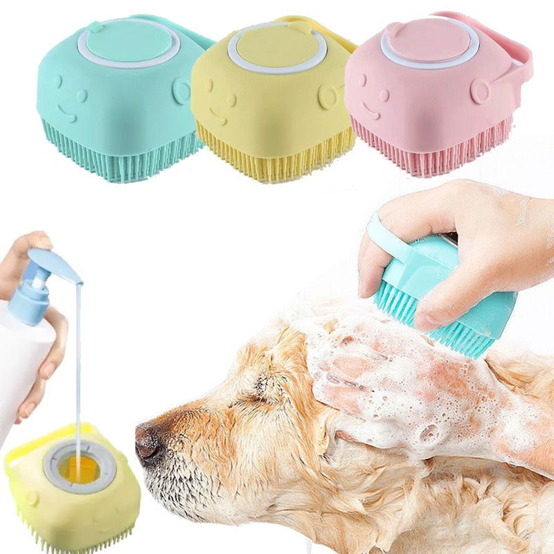 Pet shower brush dog massage brush pet massage glove cat grooming brush pet product bathing tool